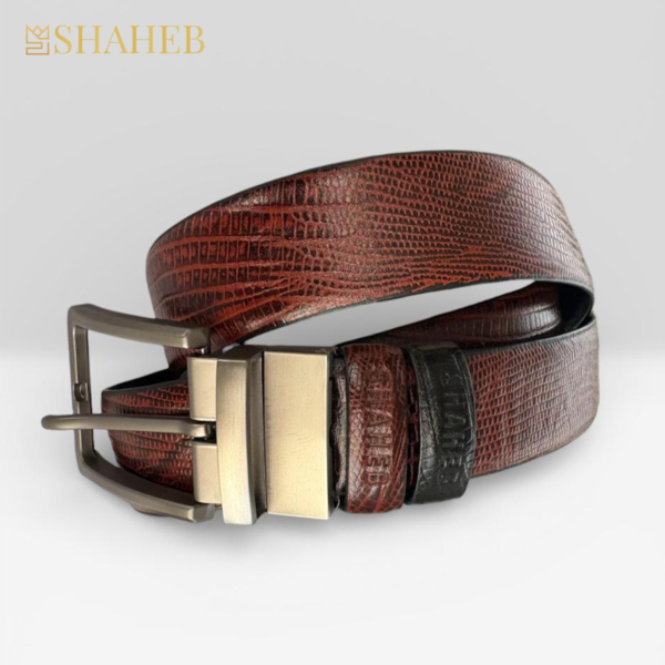 2 in 1 Snake Safe Leather Belt